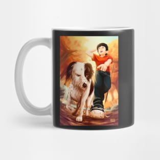 A boy and his dog Mug